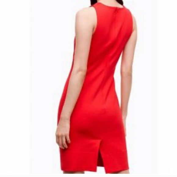 NWOT Aritzia Babaton Miguel red/orange fitted dress. Women size 6 - Picture 3 of 11